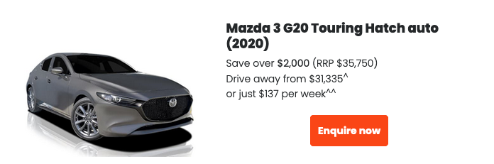 Mazda 3 G20 Touring Hatch Auto (2020)